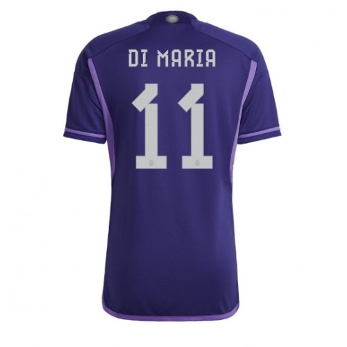 Maillot de foot Argentine Angel Di Maria #11 Extérieur Monde 2022 Manches Courte